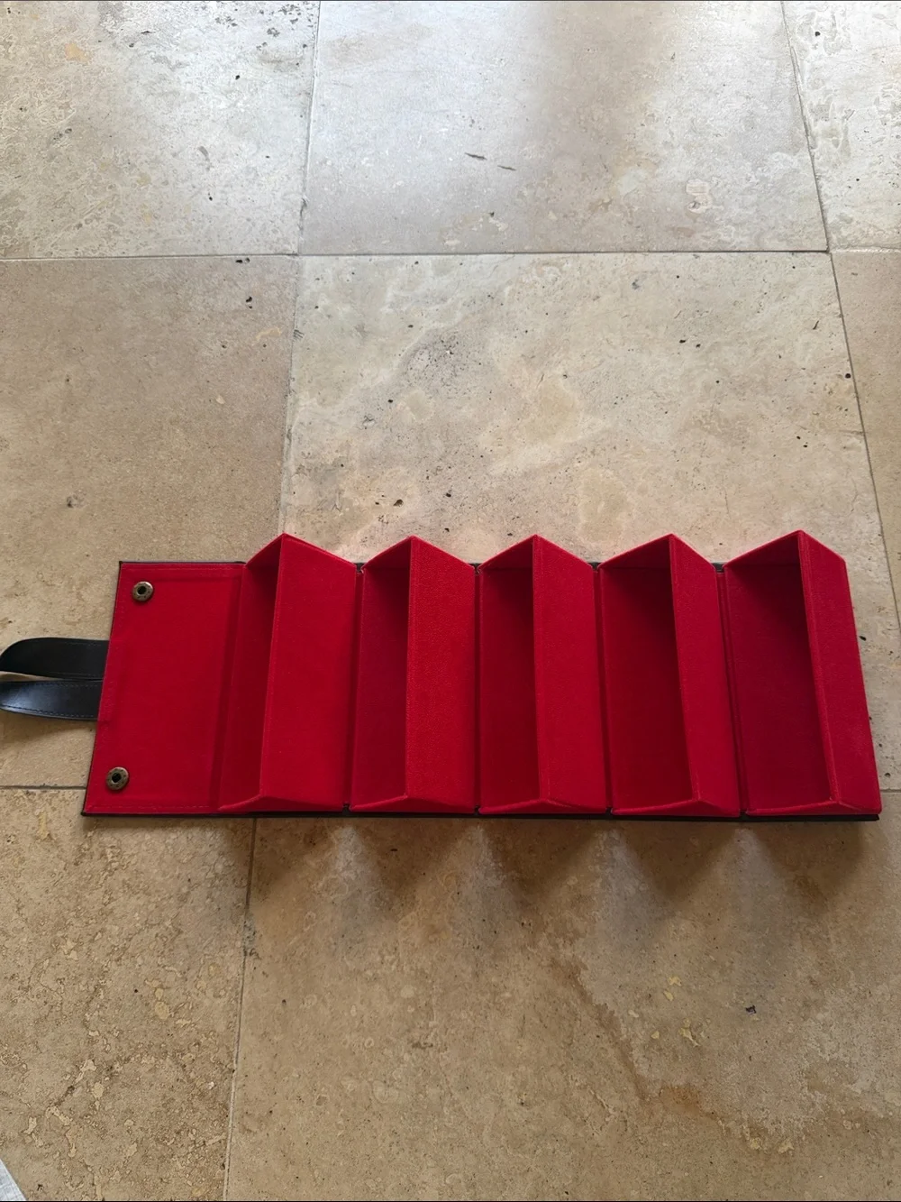 Red Hanging Multi-Tier Organizer with Loop